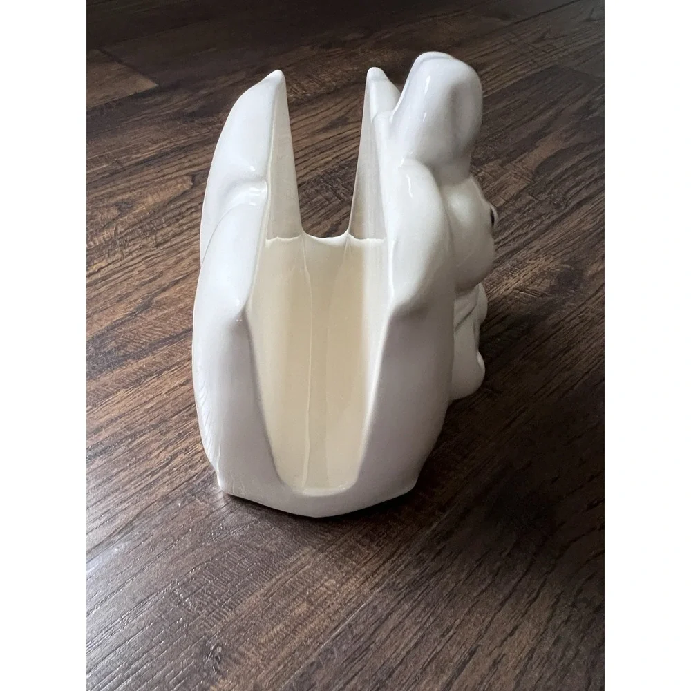 Vintage 1988 Pillsbury Doughboy Napkin Holder White‎ Flour Sack Kitchen Ceramic